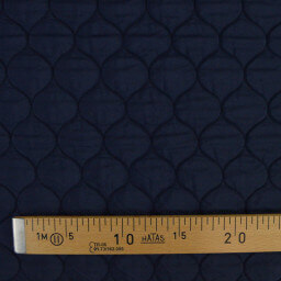 Tissu matelassé losange Silvio coloris bleu marine
