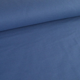 Flanelle de coton Bleu Jean - Okeo tex