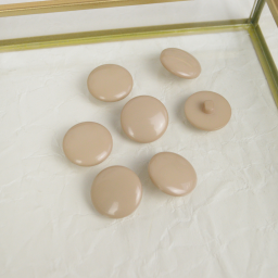 Bouton queue classique - 22 mm - Beige Antilope
