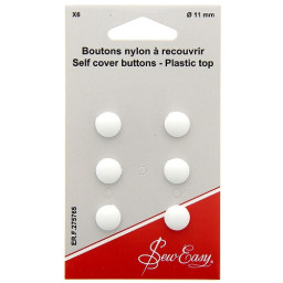 Boutons à recouvrir en Nylon - 11mm