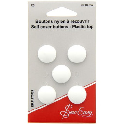 Boutons à recouvrir en Nylon - 18mm