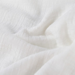 Double gaze Slub effet lin coloris blanc cassé - oeko tex