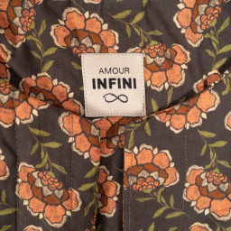 Lot de 5 étiquettes tissées - Amour Infini - Ikatee