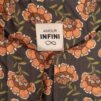 Lot de 5 étiquettes tissées - Amour Infini - Ikatee