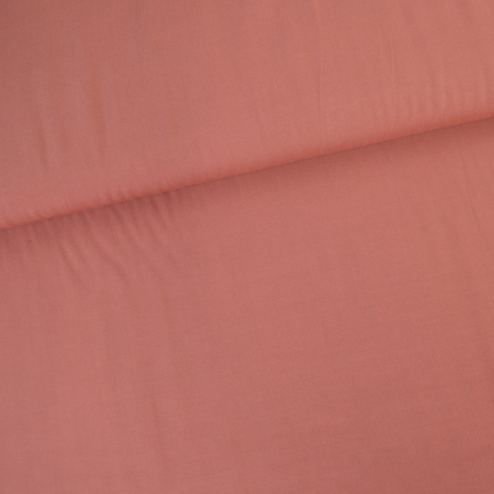 Tissu popeline de Viscose Bois de Rose