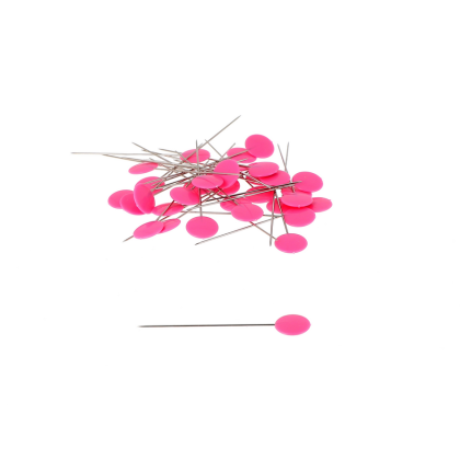 Epingles tête plastique plate Fuchsia - Bohin