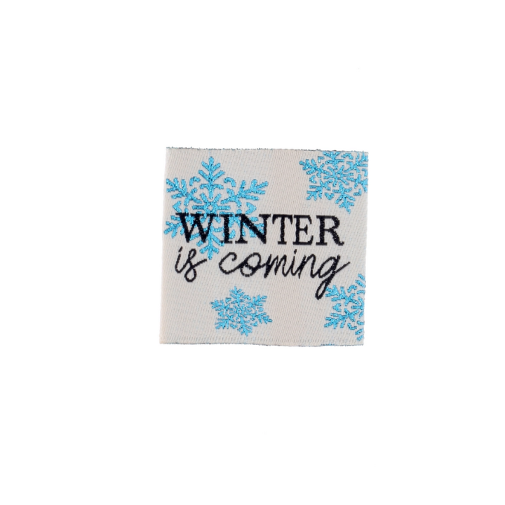 Etiquette tissée - Winter is coming
