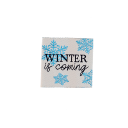 Etiquette tissée - Winter is coming