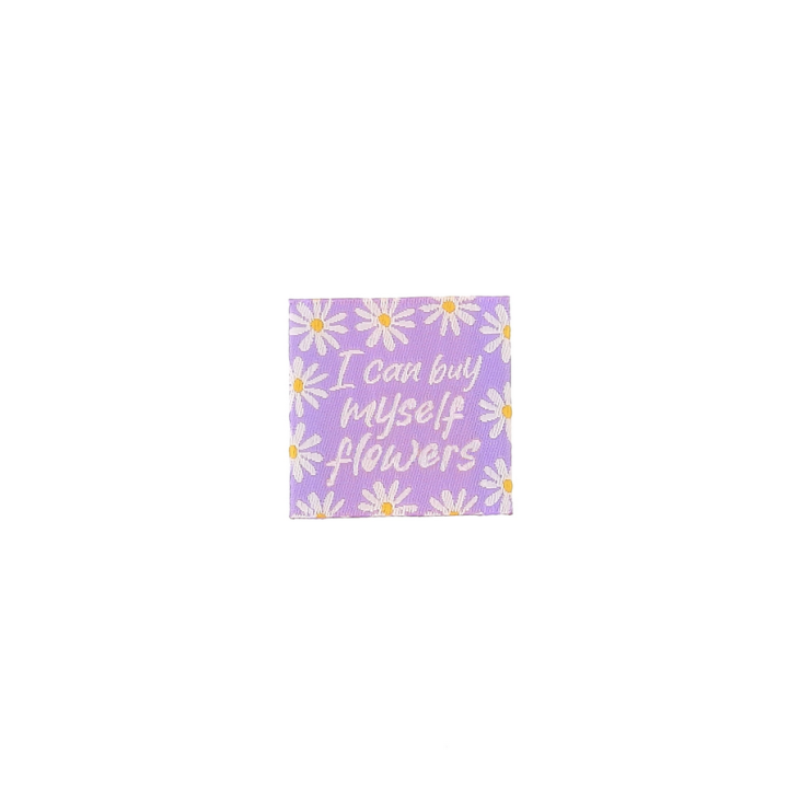 Etiquette tissée - I can by myself Flowers