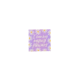 Etiquette tissée - I can by myself Flowers