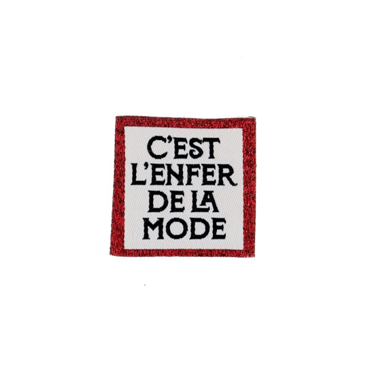 Etiquette tissée - C'est l'Enfer de la mode