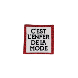 Etiquette tissée - C'est l'Enfer de la mode