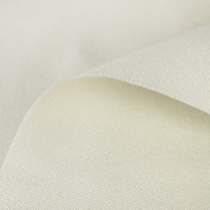 Tissu occultant isolant thermique double face indiana Blanc cassé