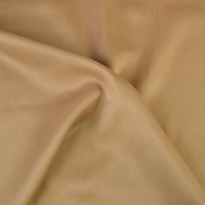 Tissu Satin de viscose lourd uni - Camel