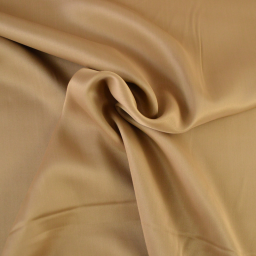 Tissu Satin de viscose lourd uni - Camel