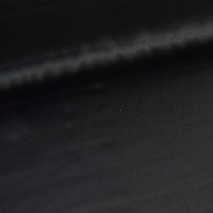 Tissu Satin de viscose lourd uni - Noir