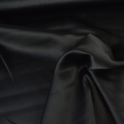 Tissu Satin de viscose lourd uni - Noir