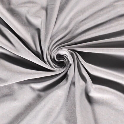 Tissu jersey Bio coloris gris - Oeko tex