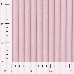 Tissu minky Rayures côtelé Ernest coloris Rose