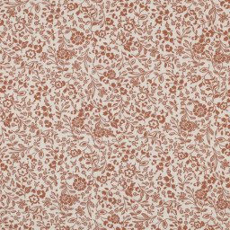 Double gaze Bertille motifs fleurs fond écru - oeko tex