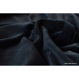 Tissu velours rasé pyjamas nicky Noir x50cm