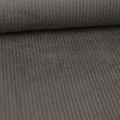 Tissu Velours cotelé grosses côtes Taupe