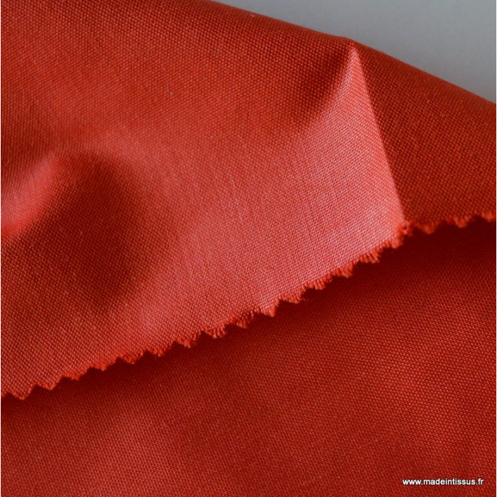 Tissu doublure d'ameublement grande largeur chintz coloris rouge
