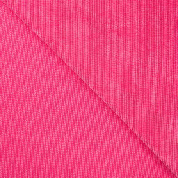 Tissu Velours côtelé washé Rose Fuchsia - oeko tex
