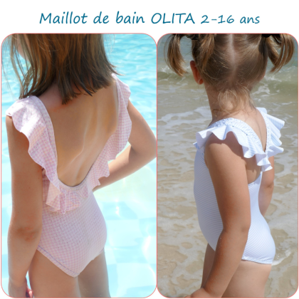 Patron Olita - Maillot de bain du 2 au 16 ans - Petits d'om