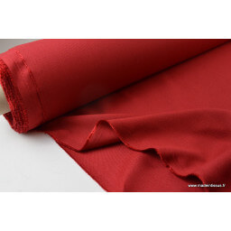 Tissu demi natté polyester rouge 270 x50cm