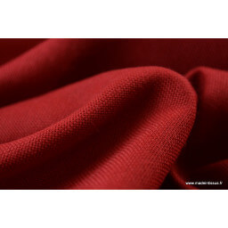 Tissu demi natté polyester rouge 270 x50cm