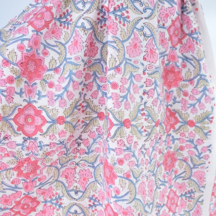 Tissu Indien Block Print Paani - kalamkari