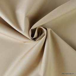 Tissu d'extérieur imperméable beige clair pour protection pluie et soleil
