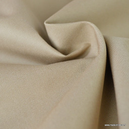 Tissu d'extérieur imperméable beige clair pour protection pluie et soleil