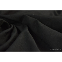 Jersey coton elasthanne noir en 160cm