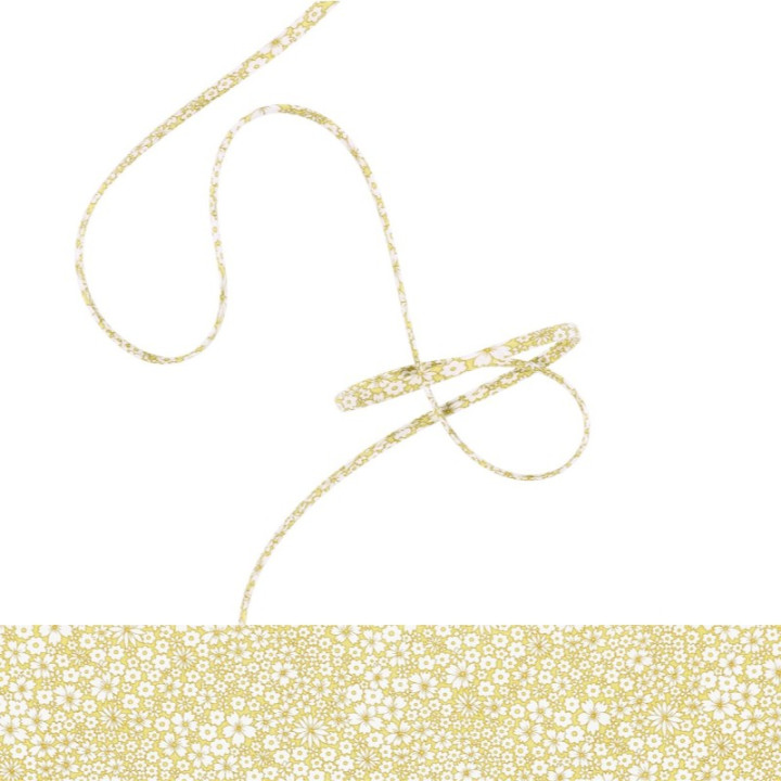 Ruban Spaghetti Liberty Jacqueline's Blossom - 4mm