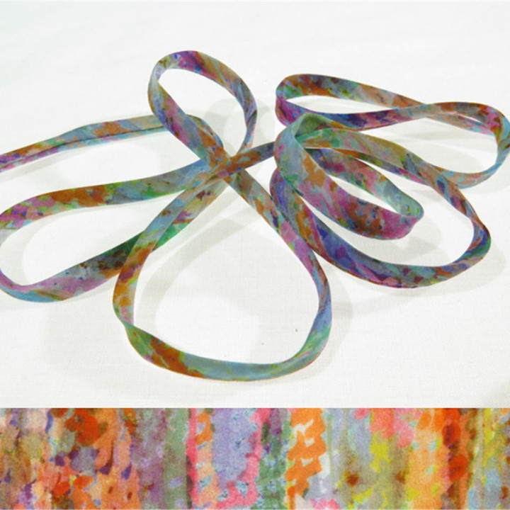 Ruban Spaghetti Liberty Polly Geneviève multicolore - 4mm