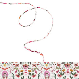 Ruban Spaghetti Liberty Aurora rose - 4mm