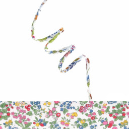 Ruban Spaghetti Liberty Fied Flowers - 4mm