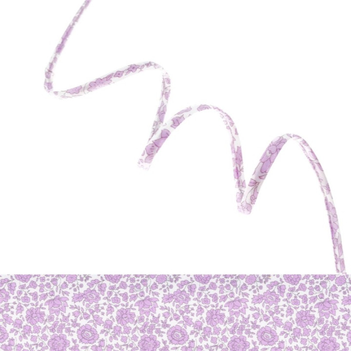 Ruban Spaghetti Liberty D'Anjo Coast orchidée - 4mm