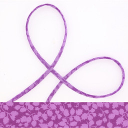 Ruban Spaghetti Liberty Glenjade lilas - 4mm
