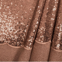 Tissu Sequin fin coloris champagne