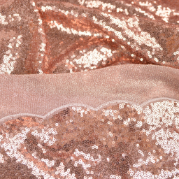 Tissu Sequin fin coloris champagne