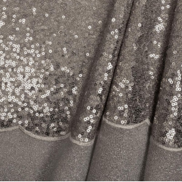 Tissu Sequin fin coloris Argent