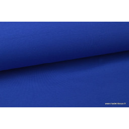 Tissu jersey coton oeko tex Bleu royal
