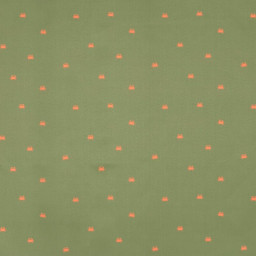 Tissu pour short de bain déperlant motif crabes fond kaki