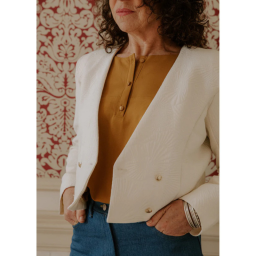 Patron pochette du spencer Damas - Maison Fauve