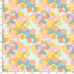 Tissu maillot de bain motif fruits - OEKO TEX