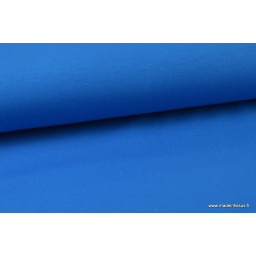 Tissu jersey coton oeko tex bleu azur - au mètre