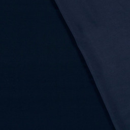 Tissu Satin de viscose lourd uni - Bleu marine
